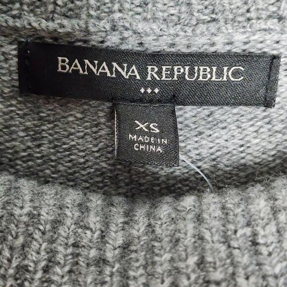 Banana Republic Gray Cowl Neck Tunic Sweater New With Tag XS - Picture 4 of 7